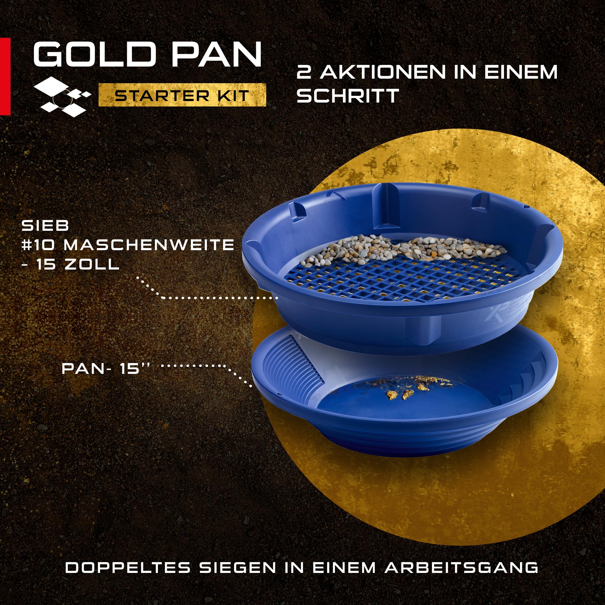 xp-metal-detectors-gp-starter-kit-goldpfanne-15-zoll-starter-set image 4