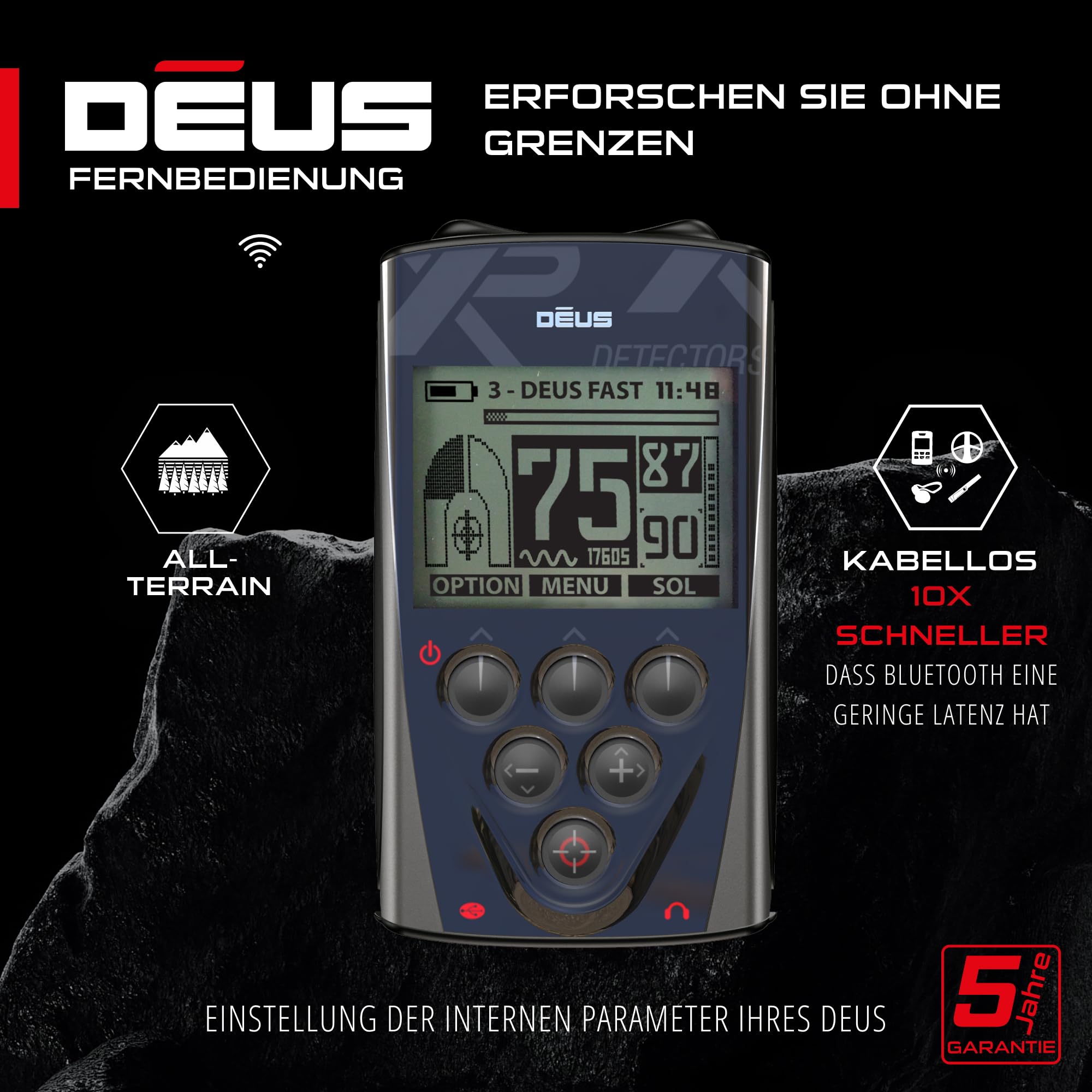 xp-metal-detectors-d08-deus-fernbedienung-steuermodul-mit-lcd-display-f-r-xp-deu image 2