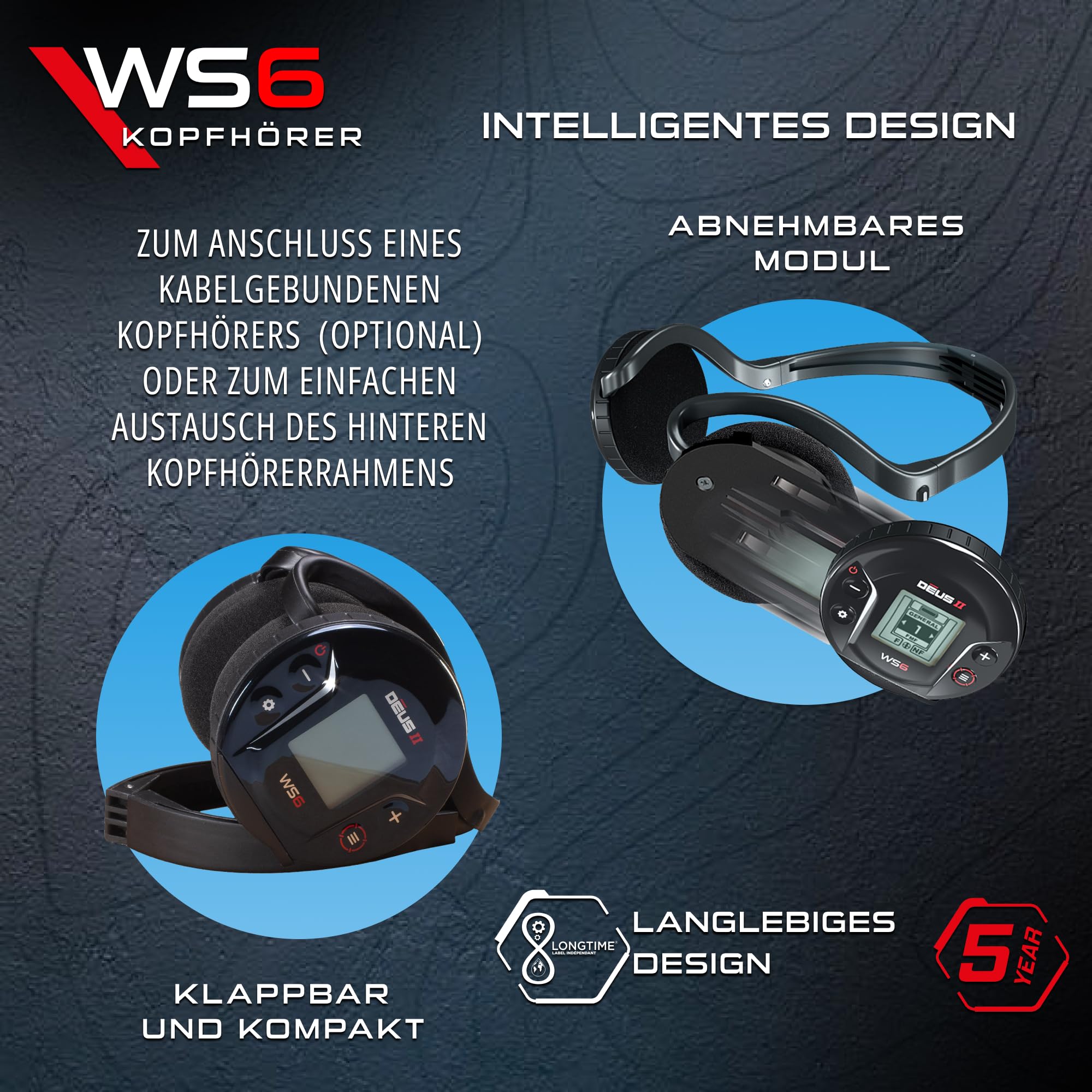 xp-metal-detectors-ws6-kabellose-kopfh-rer-f-r-deus-ii-headset-abnehmbares-steue image 6