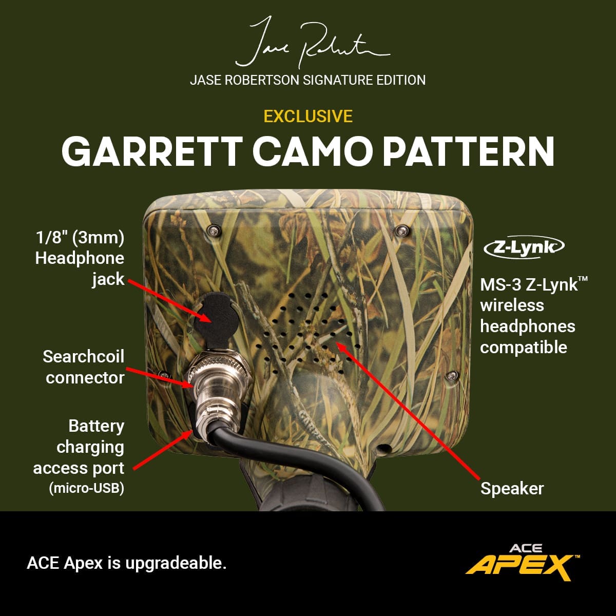 garrett-ace-apex-jase-robertson-signature-edition-multi-flex-metalldetektor image 3