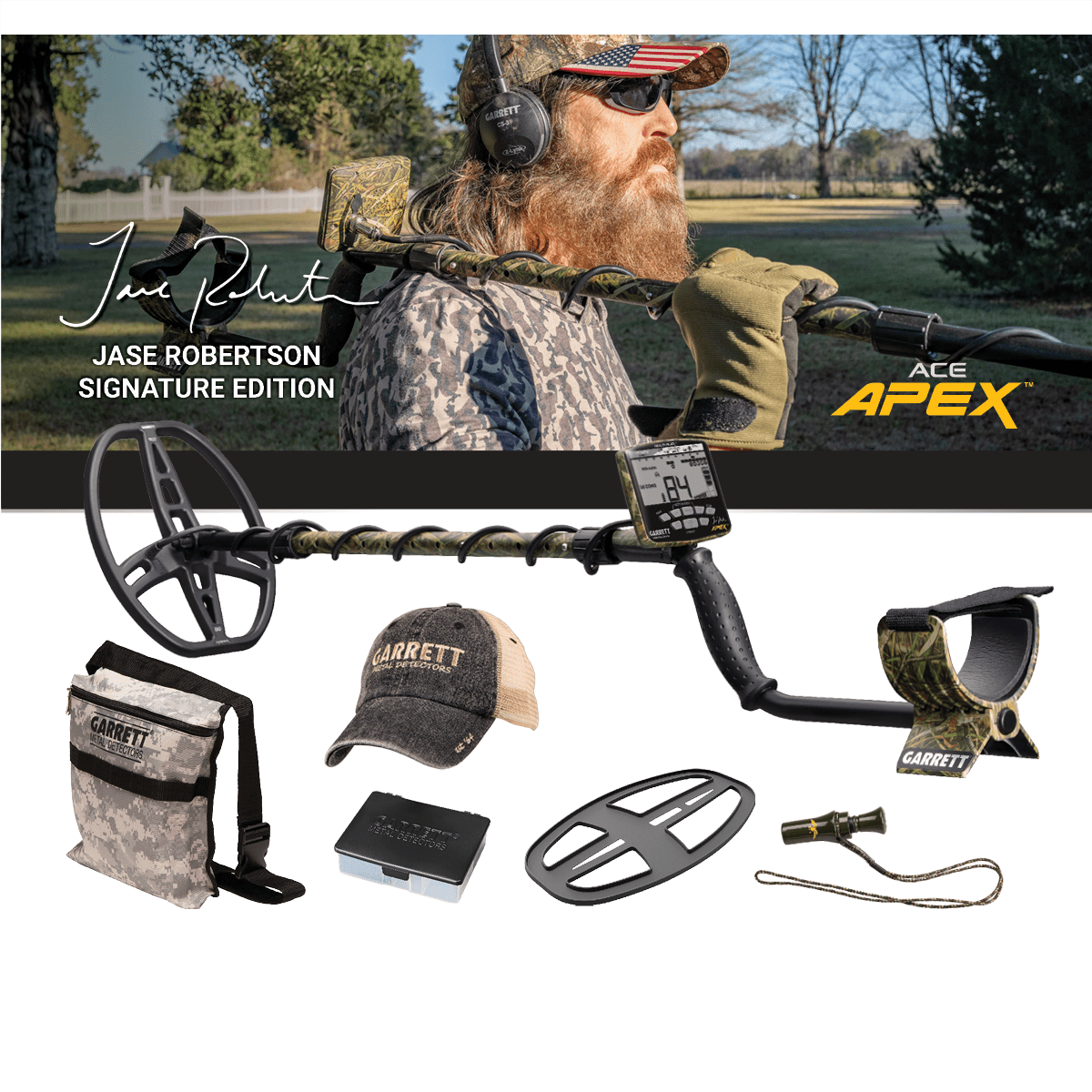 garrett-ace-apex-jase-robertson-signature-edition-multi-flex-metalldetektor image 1