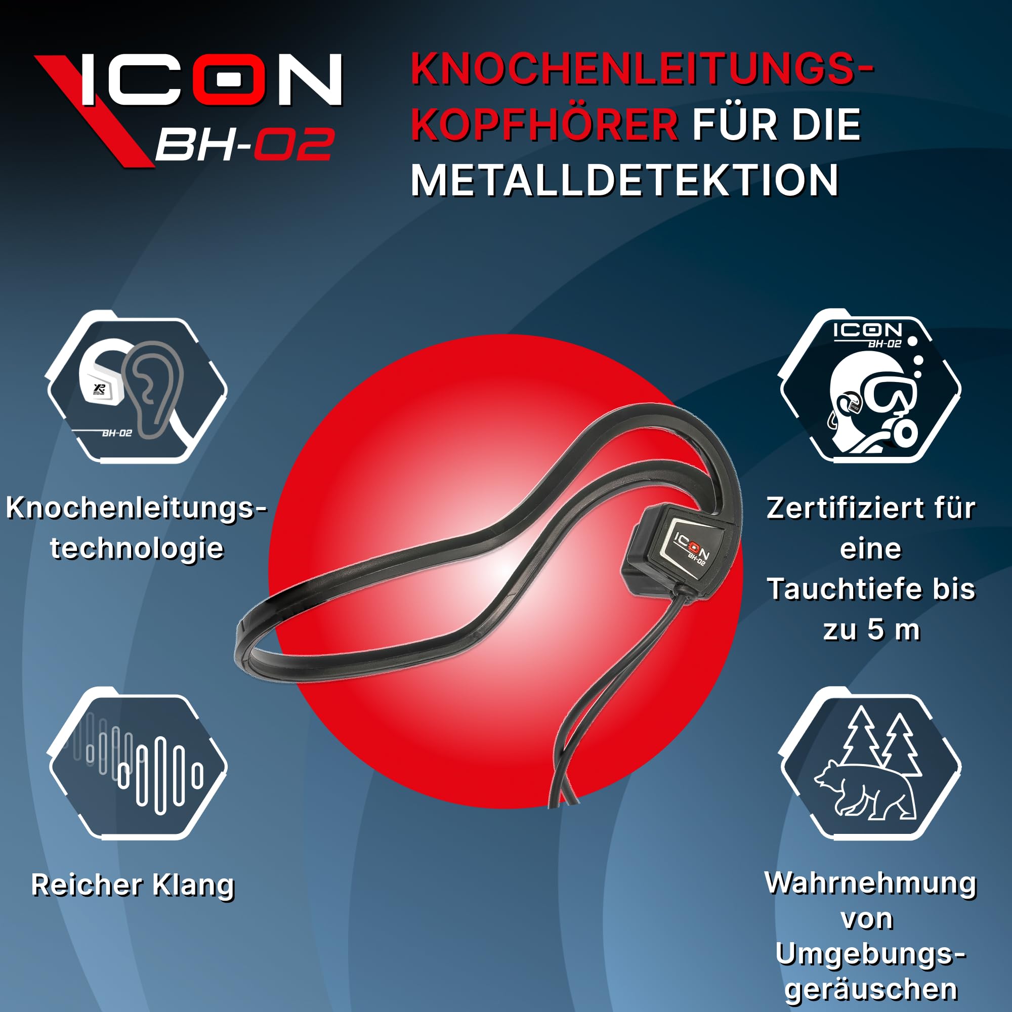 xp-metal-detectors-bh-02-kabelgebundener-knochenleitungs-kopfh-rer-f-r-icon-icon image 2