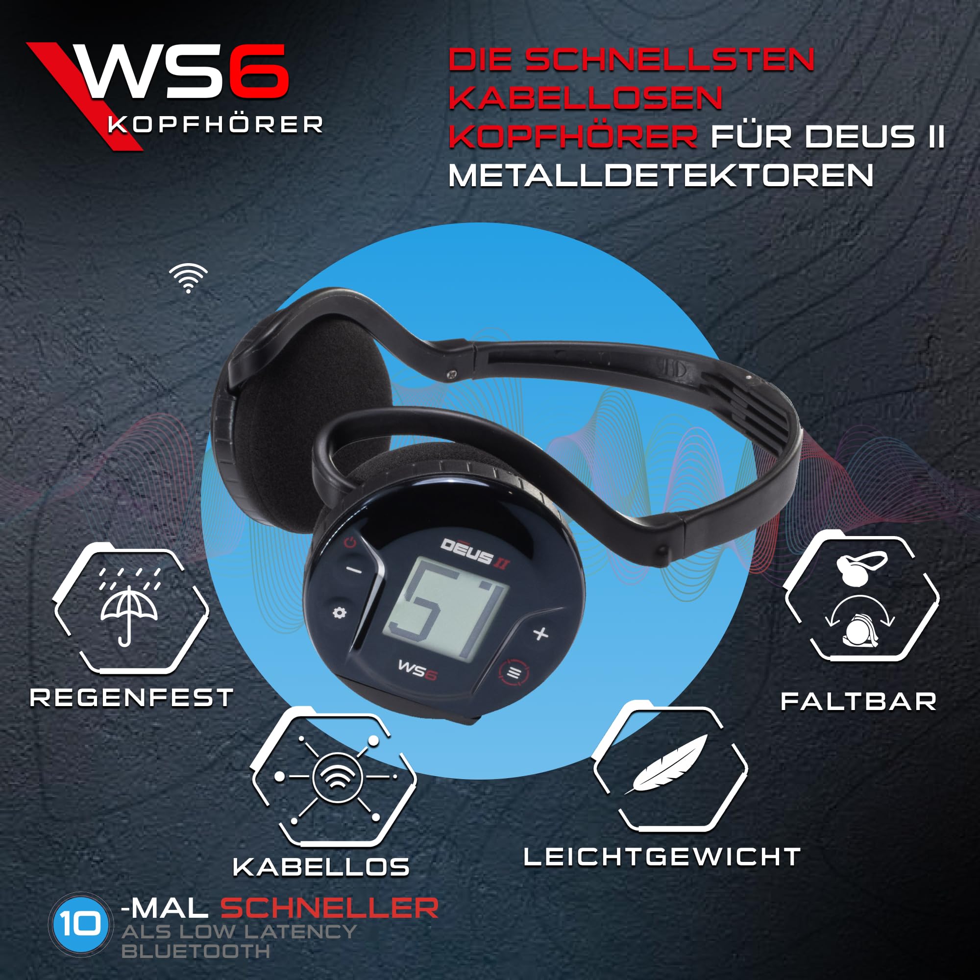 xp-metal-detectors-ws6-kabellose-kopfh-rer-f-r-deus-ii-headset-abnehmbares-steue image 2