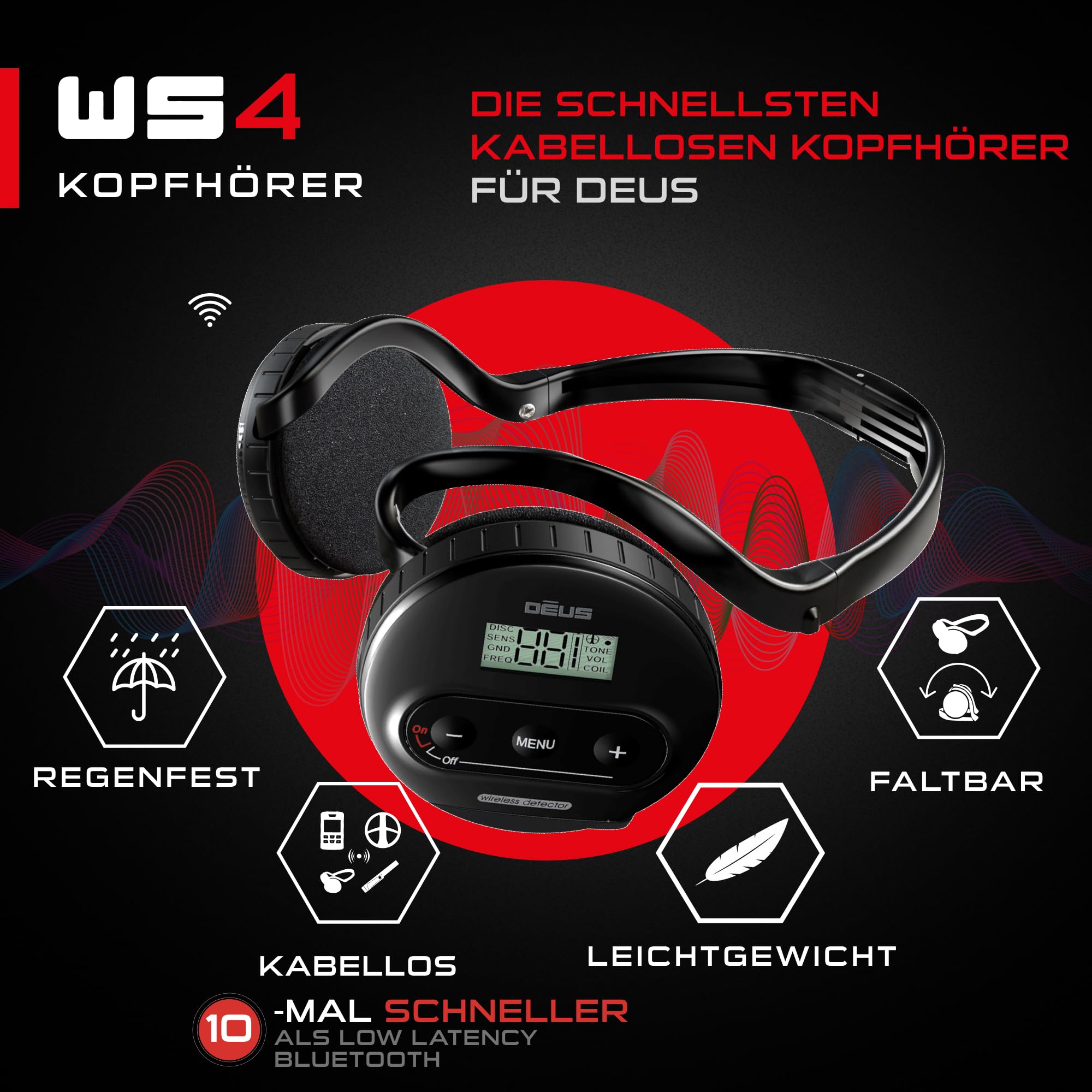 xp-metal-detectors-ws4-kopfh-rer-d09-f-r-deus-faltbar-spritzwassergesch-tzt-mit- image 2