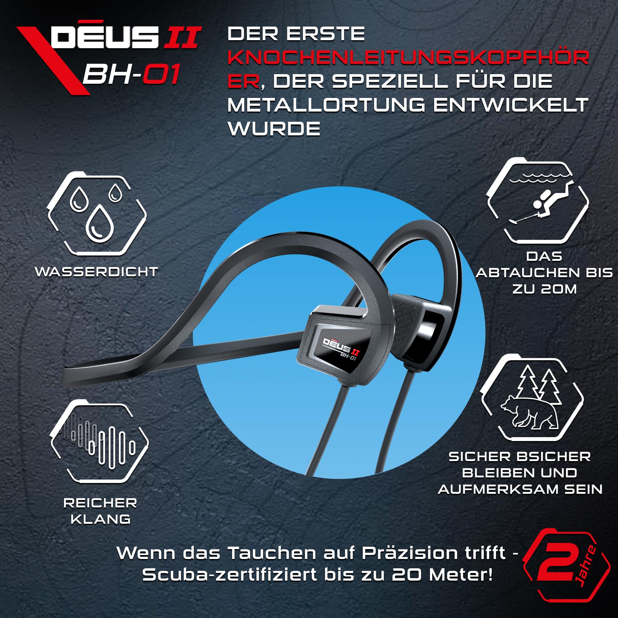 xp-metal-detectors-bh-01-knochenleitungs-kopfh-rer-f-r-deus-ii-wasserdicht-bis-2 image 2