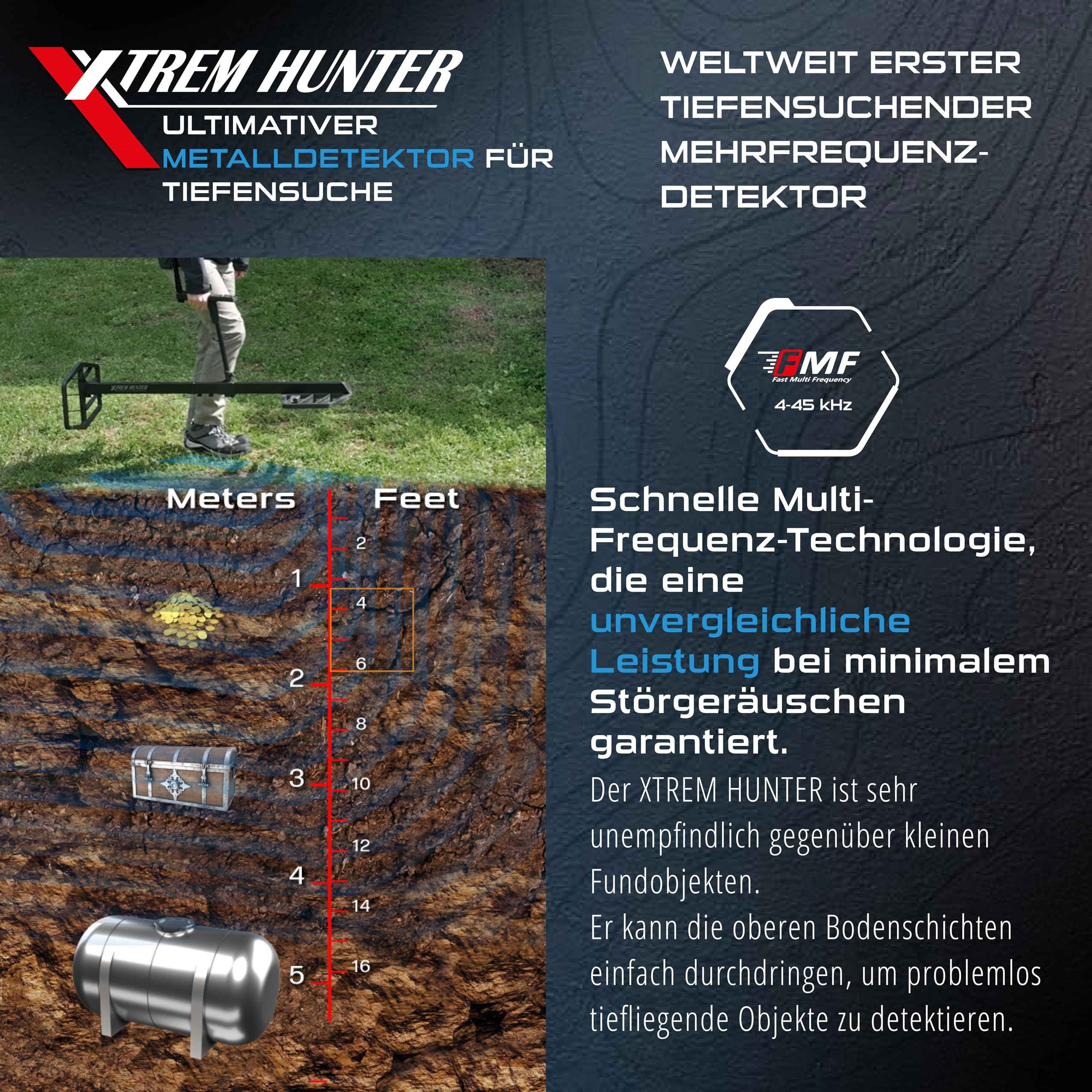 xp-metal-detectors-xtrem-hunter-xtr-115-tiefsuch-metalldetektor-mit-fmf-xtr115tx image 3